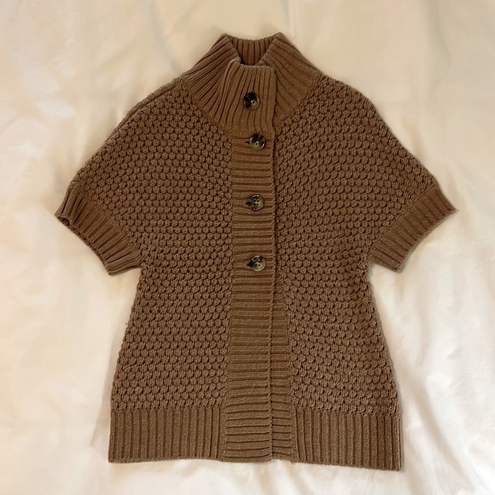 Banana Republic Cardigan Camel Colored Boucle; XS